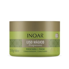 Plaukus tiesinanti plaukų kaukė Inoar Liso Mágico Progressivo Mask, 250 g kaina ir informacija | Priemonės plaukų stiprinimui | pigu.lt