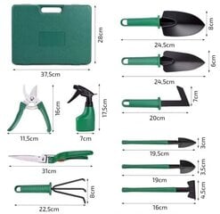 Набор садовых инструментов, 10 шт. цена и информация | Садовые инструменты | pigu.lt
