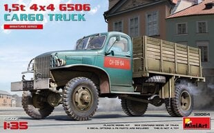 Klijuojamas Modelis MiniArt 38064 Cargo Truck 1.5t 4x4 G506 1/35 kaina ir informacija | Klijuojami modeliai | pigu.lt