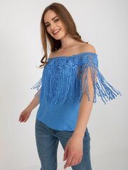 Женская синяя испанская блузка 2016103401871 цена и информация | Женские блузки, рубашки | pigu.lt