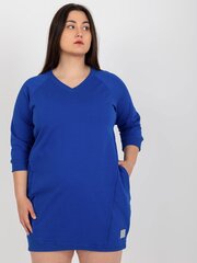 Женское платье больших размеров цвета кобальт 2016103402434 цена и информация | Платья | pigu.lt