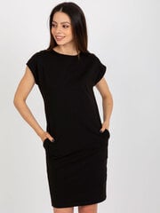 Женское черное повседневное платье цена и информация | Платья | pigu.lt