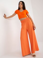 Kelnės moterims Italy Moda, oranžinės kaina ir informacija | Kelnės moterims | pigu.lt