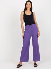 Фиолетовые женские брюки из ткани 2016103405671 цена и информация | Женские брюки | pigu.lt