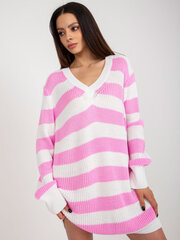 Oversize megztinis moterims Badu, rožinis kaina ir informacija | Megztiniai moterims | pigu.lt