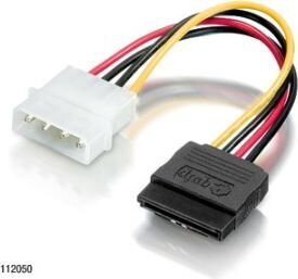 Molex SATA, 0.15 m kaina ir informacija | Kabeliai ir laidai | pigu.lt