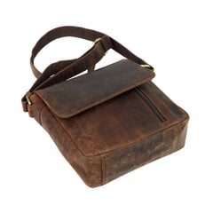 Мужская сумочка из натуральной кожи Andreas, коричневая цена и информация | Мужские сумки | pigu.lt