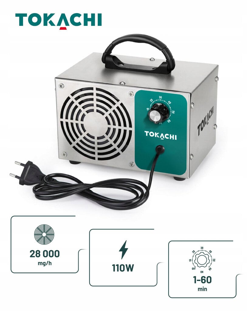 Ozono generatorius OxyAir 28 000 mg/h kaina ir informacija | Oro valytuvai | pigu.lt