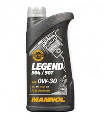 Масло моторное Mannol 7730 Legend 504/507 0W-30, 1л цена и информация | Моторные масла | pigu.lt
