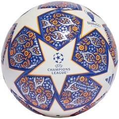 Piłka nożna adidas Junior UCL 350 League Istanbul biało-niebiesko-pomarańczowa HT9008 цена и информация | Футбольные мячи | pigu.lt