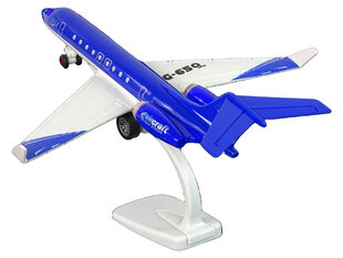 G-650 Пассажирский самолет Привод Звуковые огни Металл Синий цена и информация | Игрушки для мальчиков | pigu.lt