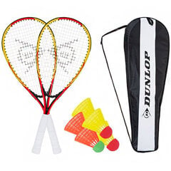 Badmintono Raketės Rinkinys Dunlop Geltonai Raudonas 762091 kaina ir informacija | Badmintonas | pigu.lt