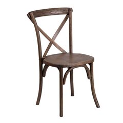 Kėdė CrossBack, ruda kaina ir informacija | Virtuvės ir valgomojo kėdės | pigu.lt