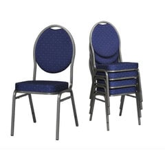 Banketinė kėdė Economy Camilla, mėlyna kaina ir informacija | Virtuvės ir valgomojo kėdės | pigu.lt