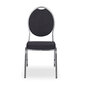 Banketinė kėdė Economy Camilla, juoda kaina ir informacija | Virtuvės ir valgomojo kėdės | pigu.lt