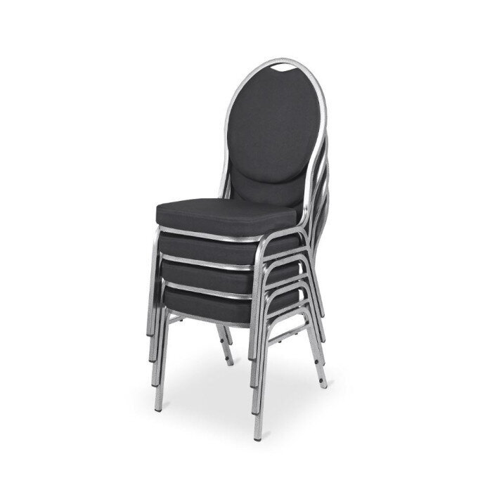 Banketinė kėdė Economy Camilla, juoda kaina ir informacija | Virtuvės ir valgomojo kėdės | pigu.lt