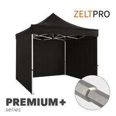 Prekybinė Palapinė Zeltpro Premium+, 3x3 m, Juoda kaina ir informacija | Palapinės | pigu.lt
