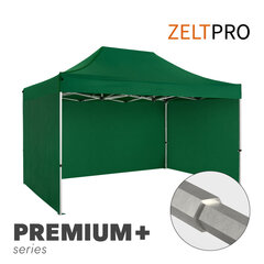 Prekybinė Palapinė Zeltpro Premium+, 3x4,5 m, Žalia kaina ir informacija | Palapinės | pigu.lt