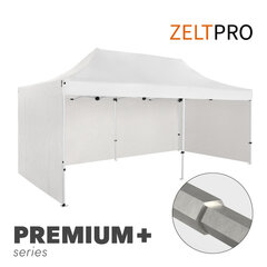 Prekybinė Palapinė Zeltpro Premium+, 4x6 m, Balta kaina ir informacija | Palapinės | pigu.lt
