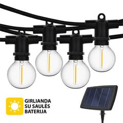 Lauko lempučių girlianda su saulės baterija Tonro Perl, 12.25m цена и информация | Гирлянды | pigu.lt