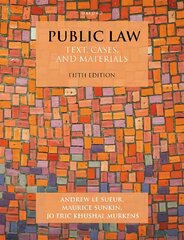 Public Law: Text, Cases, and Materials 5th Revised edition kaina ir informacija | Ekonomikos knygos | pigu.lt