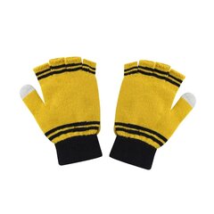Перчатки Гарри Поттера (без пальцев) Hufflepuff 27637 цена и информация | Мужские шарфы, шапки, перчатки | pigu.lt