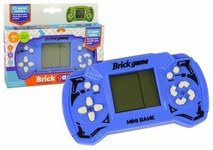 Brick game stačiakampe žaidimų konsolė, mėlyna kaina ir informacija | Stalo žaidimai, galvosūkiai | pigu.lt