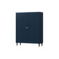 Spinta Includo, 120x40x155 cm, mėlyna kaina ir informacija | Spintos | pigu.lt