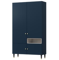 Шкаф  Includo, 120x60x205 см, синий цвет цена и информация | Шкафы | pigu.lt