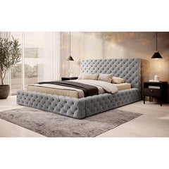 Кровать  Princce, 140х200 см, серый цвет цена и информация | Кровати | pigu.lt
