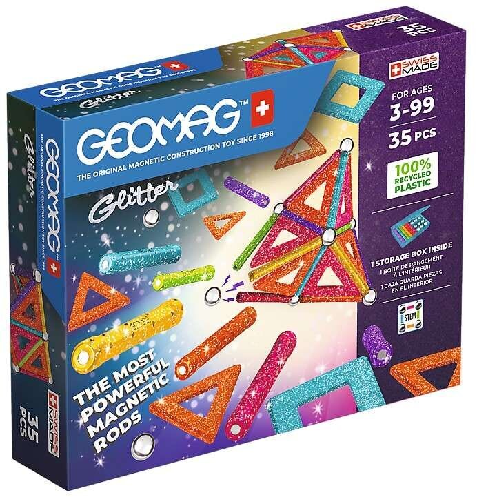 Magnetinės kaladėlės Geomag Glitter, 35 d. цена и информация | Konstruktoriai ir kaladėlės | pigu.lt