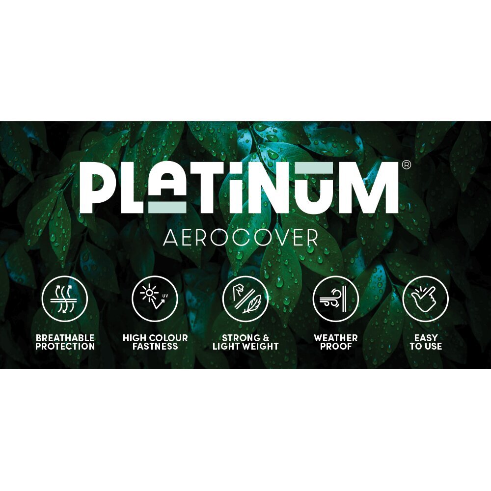 Užvalkalas Platinum AeroCover, pilkas kaina ir informacija | Pagalvės, užvalkalai, apsaugos | pigu.lt