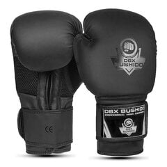 Перчатки боксерские DBX Bushido 2V12, черные цена и информация | Боевые искусства | pigu.lt