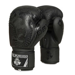 Перчатки боксерские DBX Bushido 2v18, черные цена и информация | Боевые искусства | pigu.lt