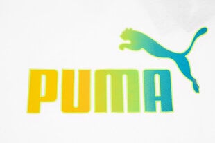 Marškinėliai PUMA ESS+ Bleach Logo Tee G mergaitėms, balti цена и информация | Рубашки для девочек | pigu.lt