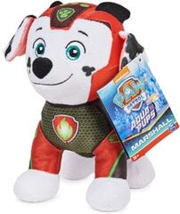 Pliušinis talismanas Paw Patrol Marshall Aqua Pups 18 cm цена и информация | Мягкие игрушки | pigu.lt