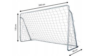 Futbolo vartai Zolta, 240x150x90 cm kaina ir informacija | Futbolo vartai ir tinklai | pigu.lt