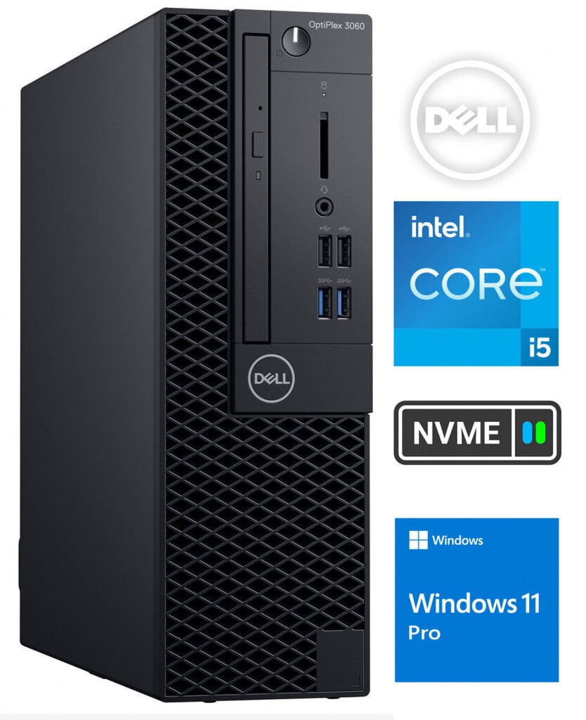 Dell 3060 SFF цена и информация | Stacionarūs kompiuteriai | pigu.lt