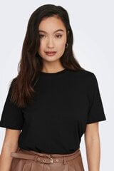 Футболка ONLY 15270390BLACK-XS, черная цена и информация | Футболка женская | pigu.lt