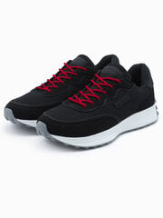 кроссовки из комбинированных материалов - черный v3 om-fosl-0110 цена и информация | Мужские кроссовки | pigu.lt
