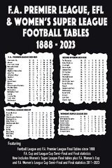F.A. Premier League, EFL & Women's Super League Football Tables 1888-2023 kaina ir informacija | Knygos apie sveiką gyvenseną ir mitybą | pigu.lt
