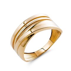 Auksinis žiedas moterims 0011218700386 kaina ir informacija | Žiedai | pigu.lt