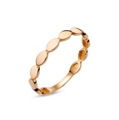 Auksinis žiedas moterims 0011571100123 kaina ir informacija | Žiedai | pigu.lt
