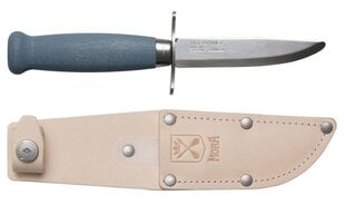 Детский нож Morakniv Scout 39 Safe, кожаные ножны и двойная защита пальцев, Черника цена и информация | Ножи и аксессуары для них | pigu.lt