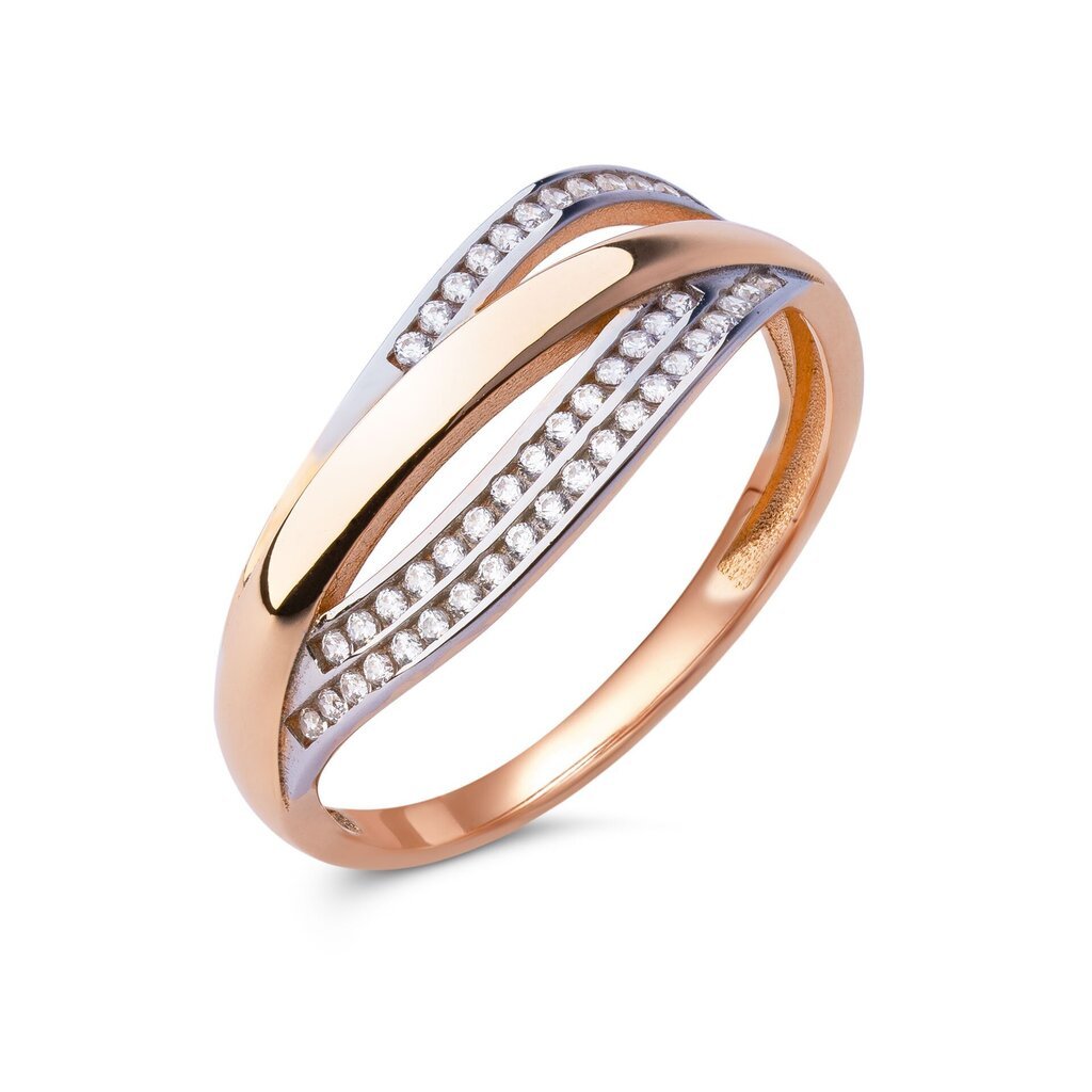 Auksinis žiedas moterims 0010798700216 kaina ir informacija | Žiedai | pigu.lt