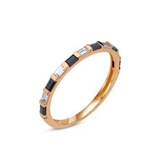 Золотое кольцо с цирконами 0009686600126 цена и информация | Кольцо | pigu.lt