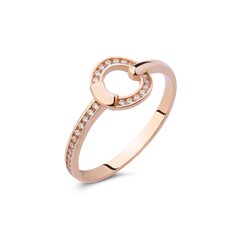 Auksinis žiedas moterims 0010798400143 kaina ir informacija | Žiedai | pigu.lt