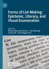 Forms of List-Making: Epistemic, Literary, and Visual Enumeration 1st ed. 2022 цена и информация | Исторические книги | pigu.lt