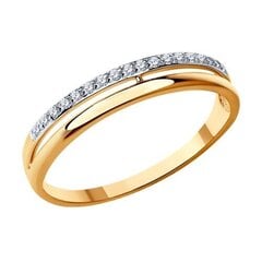 Auksinis žiedas moterims 0010628900114 kaina ir informacija | Žiedai | pigu.lt