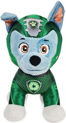 Pliušinis talismanas Šunyčiai patruliai (Paw Patrol) Rocky Aqua Pups, 18 cm kaina ir informacija | Minkšti (pliušiniai) žaislai | pigu.lt